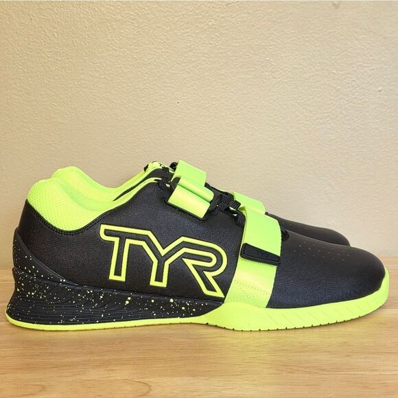 TYR L-1 Lifter Limited Edition Attak Yellow Black Weightlifting Shoes Men's 11 - Picture 1 of 7